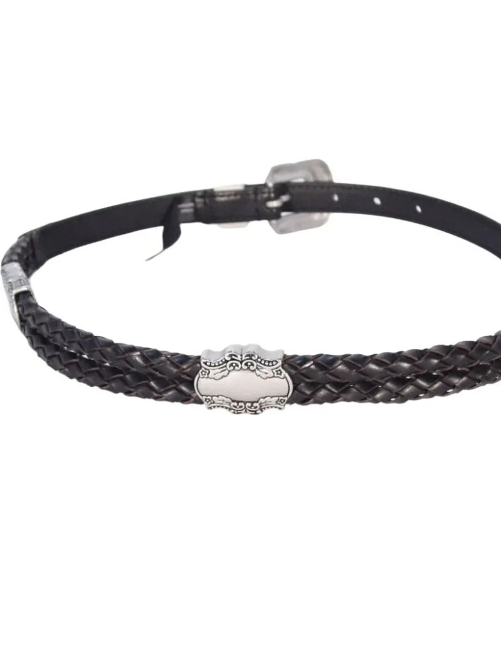 URBAN OUTFITTERS Braided Leather Western Concho Belt Size S